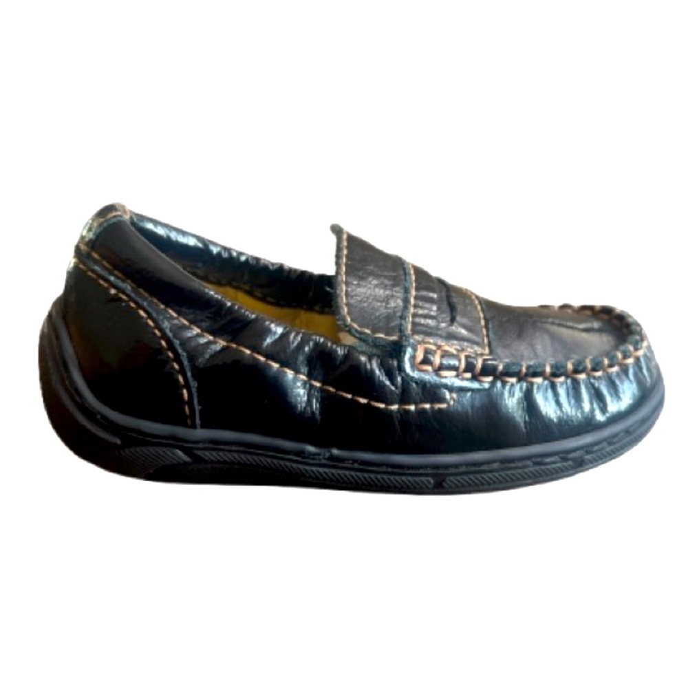 Primigi Boys Shiny Patton Leather ‎ Black Kids Moccasins Loafer Shoes